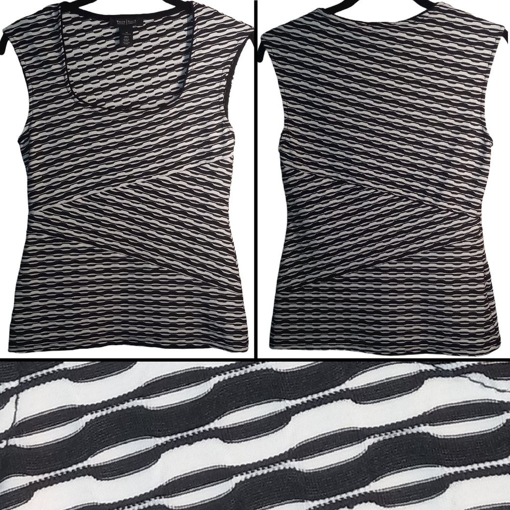Stretchy Linear Geometric Patterned Top - image 8
